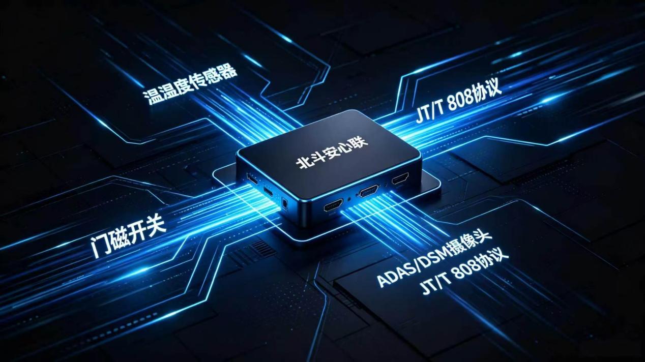 冷链 JT/T 808 多源数据交互方案示意