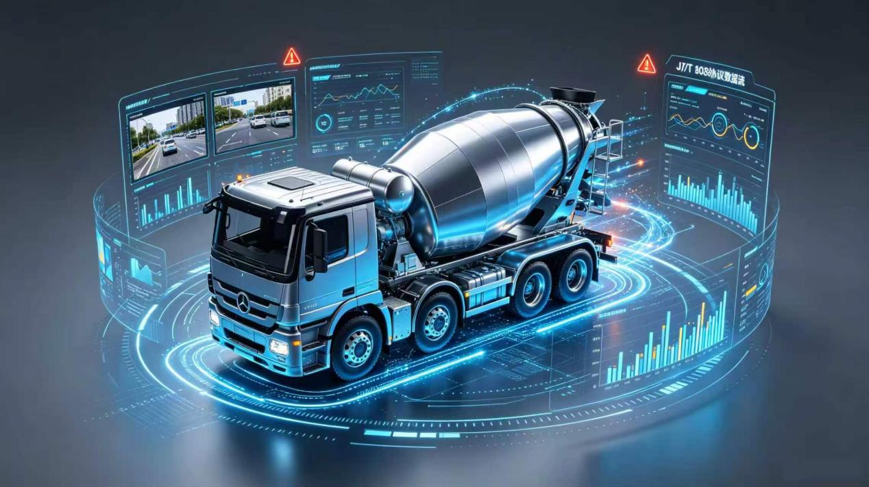 搅拌车 JT/T 808 多源外设数据扩展上报示意