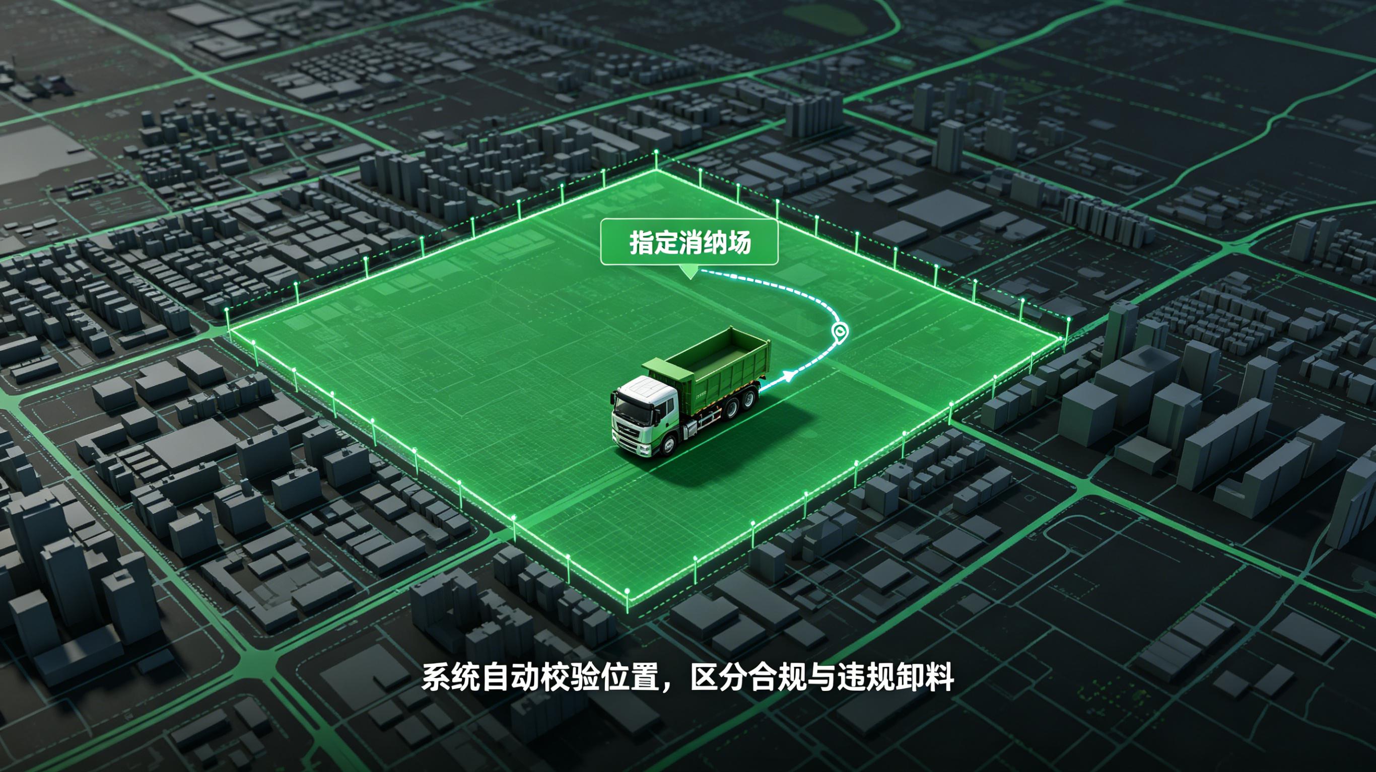 基于 JT/T 808 的合规倾倒电子围栏示意