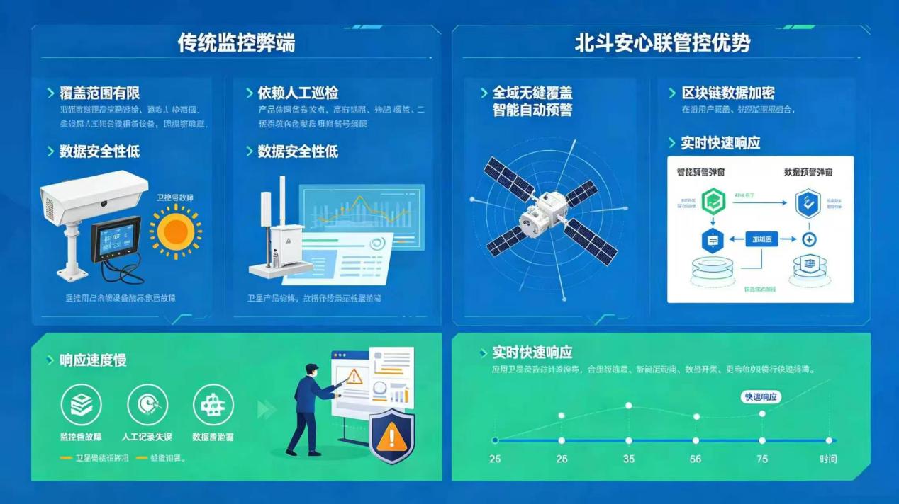 传统车载监控管理短板示意