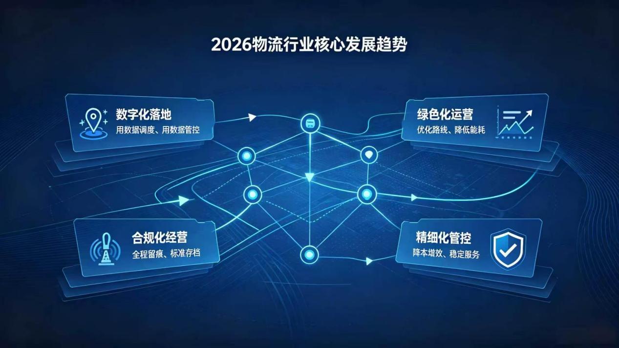 2026 年物流行业核心发展趋势示意
